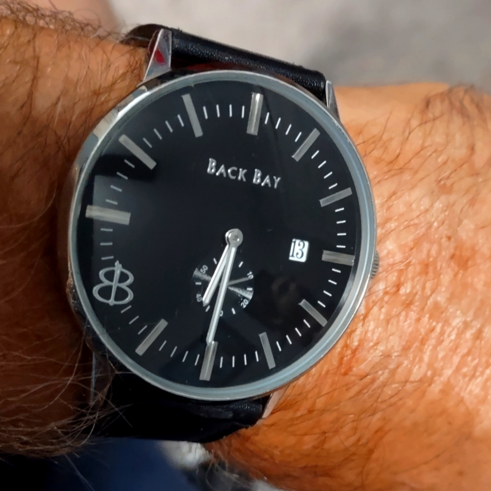 Back Bay Men's Watch The Exeter | Black & Silver